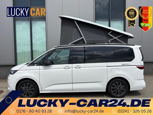Bestellfahrzeug, konfigurierbar Volkswagen T7 California - Beach Camper 2.0 TDI 150PS DSG (AUTOMATIK), Mini-Küche, Privacy-Glas, Aufstelldach, Klimaanlage, Parksensoren vorne und hinten, Digital Cockpit Pro, Radio Ready2Discover 10"   Wireless App-Connect, Tempomat, LED-Scheinwerfer, M-Lederlenkrad, Schiebetüren