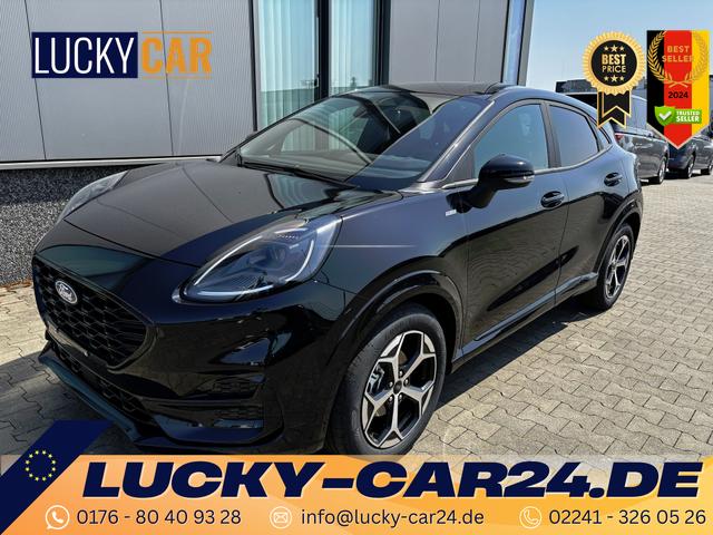 Lagerfahrzeug Ford Puma - ST-Line 1.0 EcoBoost 125PS AUTOMATIK, AGATE-BLACK Metallic, 17" Alu, NAVIGATION, Klimaautomatik, Privacy-Glas, Parksensoren hinten, Rückfahrkamera, Tempomat, Sportfahrwerk