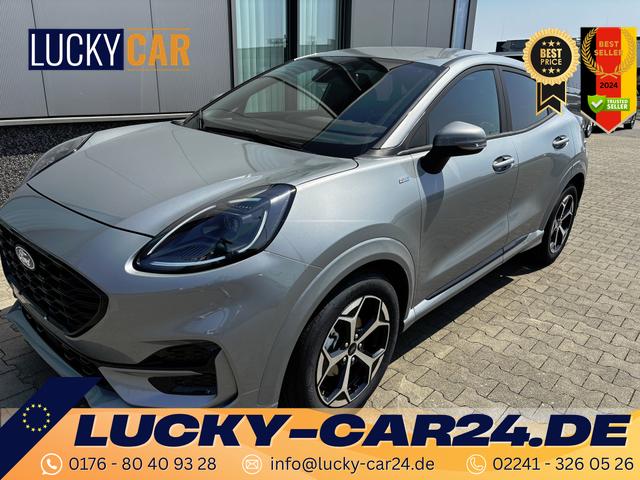 Lagerfahrzeug Ford Puma - ST-Line 1.0 EcoBoost 125PS AUTOMATIK, SOLAR-SILVER Metallic, 17" Alu, NAVIGATION, Klimaautomatik, Privacy-Glas, Parksensoren hinten, Rückfahrkamera, Tempomat, Sportfahrwerk