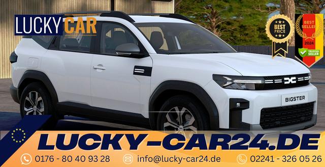 Vorlauffahrzeug Dacia Bigster - Expression 1.2 TCe 140 Mild-Hybrid 6-Gang, Weiß   Parking-Paket, 17" Alu, Rückfahrkamera, Klimaautomatik, Radio 10" Wireless Apple CarPlay/Android Auto, Tempomat, Nebelscheinwerfer, Lederlenkrad