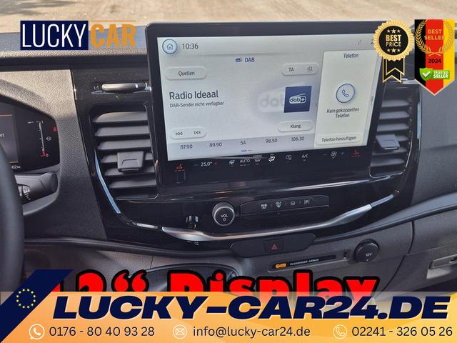 Lagerfahrzeug Ford Transit - L2H2 2.0 EcoBlue 165PS Trend Heckantrieb 3,5t 2-Sitzer AHK Sitzheizung Lenkradheizung Frontscheibe beheizb. Klimaautomatik PDC v h Rückf.Kamera Bluetooth DAB Apple CarPlay Android Auto Tempomat Ganzj.Reifen