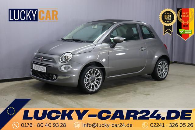 Lagerfahrzeug Fiat 500C - DOLCEVITA 1.0 GSE 51kW 69PS Verdeck Schwarz, Navigations Paket, 7"-UConnect, DAB , Apple CarPlay, Android Auto, Komfort Klimaautomatik, Nebelscheinwerfer, Tempomat, Höhenverstellbarer Fahrersitz, 16" Leichtmetallfelgen, uvm.