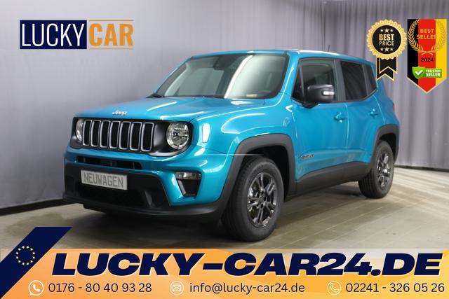 Lagerfahrzeug Jeep Renegade - Longitude 1.0 T3 GSE 120MT FWD, 2-Zonen Klimaautomatik, 8.4" Navigationssystem, AppleCarPlay&Android Auto, LaneSense, Regensensor, Tempomat, Notrufsystem, abgedunkelte Scheiben, 16"-Leichtmetallfelgen, uvm.