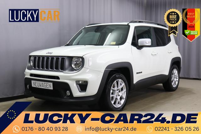 Lagerfahrzeug Jeep Renegade - Limited 1.5 T4 DCT7 e-Hybrid 96kW, Winter-Paket, 8.4"-Navigationssystem, Radio DAB, AppleCarPlay&AndroidAuto, Tempomat, LaneSense, Lichtsensor, Nebelscheinwerfer, 17"-Leichtmetallfelgen, uvm.