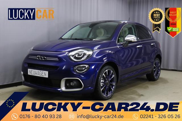 Lagerfahrzeug Fiat 500X - YACHT CLUB CAPRI 1,0l 88kW Leder Elfenbein Verdeck Blau, X-Tech Paket, Armaturenbretteinlage in Holzoptik, Klimaautomatik, 18 Zoll Leichtmetallräder, Navigationssystem