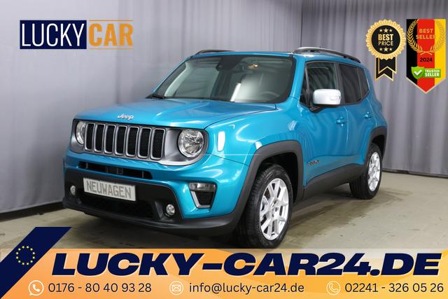 Lagerfahrzeug Jeep Renegade - Limited 1.0 T3 GSE 88kW, Panorama-Glasschiebedach, Winter-Paket, Funktions-Paket, Business-Paket, AppleCarPlay&Android Auto, LaneSense, Rückfahrkamera, Nebelscheinwerfer, 17"-Leichtmetallfelgen, uvm.