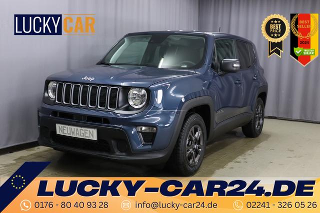 Lagerfahrzeug Jeep Renegade - Longitude 1.6 Multijet 16V 96kW, 2-Zonen Klimaautomatik, 8.4"Navigationssystem, AppleCarPlay&Android Auto, LaneSense, Regensensor, Tempomat, Notrufsystem, abgedunkelte Scheiben, 16"-Leichtmetallfelgen, uvm.