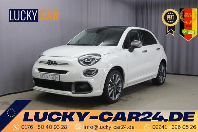 Lagerfahrzeug Fiat 500X - DOLCEVITA SPORT 1.5 GSE 96kW Hybrid, Faltdach, Klimaautomatik, Leder-Alcantara Lenkrad, 7"-Navigationssystem, AppleCarPlay&Android Auto, Fernlichtassistent, Rückfahrkamera, Voll-LED-Scheinwerfer-, LED-Nebelscheinwerfer, 18"-Leichtmetallfelgen, uvm.