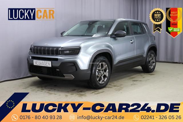 Lagerfahrzeug Jeep Avenger - Longitude 1.2 GSE Turbo GDI, Klimaanlage, Navigationssystem, Volldigitales Kombiinstrument (Virtual Cockpit), AppleCarPlay&Android Auto, Tempomat, Verkehrszeichenerkennung, Spurhalteassistent, LED Scheinwerfer, 16"-Leichtmetallfelgen, uvm.