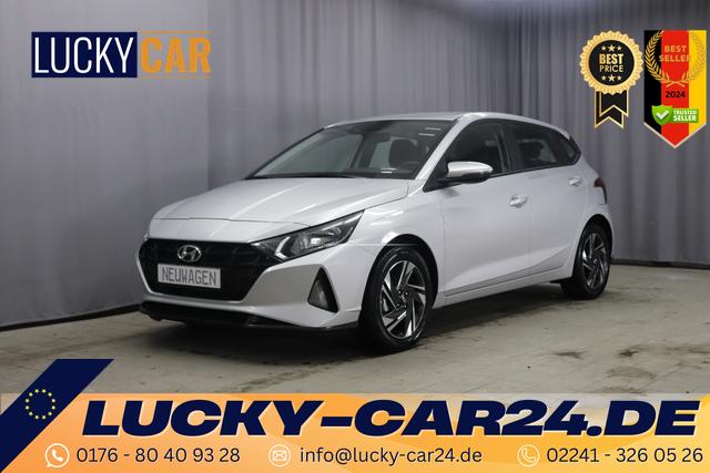 Lagerfahrzeug Hyundai i20 - Family 1.2 62kW, Klimaautomatik, Lederlenkrad, 8"-Infotainmentsystem, AppleCarPlay&Android Auto, Volldigitales Cockpit, Radio DAB, PDC hinten, Rückfahrkamera, Geschwindigkeitsbegrenzer, Verkehrszeichenerkennung, Notrad, 16"-Leichtmetallfelgen, uvm.
