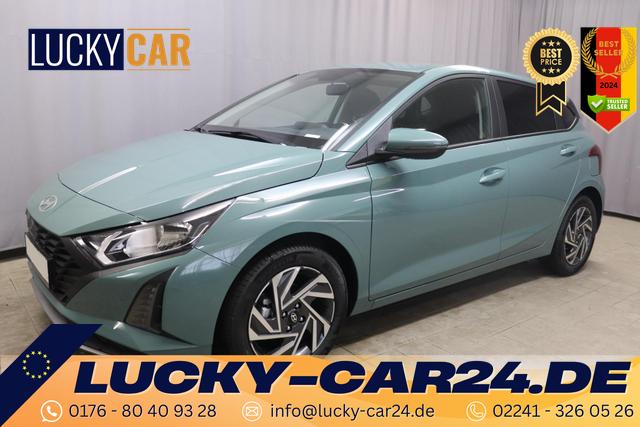 Lagerfahrzeug Hyundai i20 - Family 1.2i 58 kW (79 PS) Navigationssystem, Klimaautomatik, Sitzheizung, Lenkradheizung, Radio mit DAB, Apple CarPlay & Android Auto, Rückfahrkamera, Einparkhilfe hinten, Lichtsensor, Spurassistent, Fernlichtassistent, Verkehrszeichenassistent uvm.