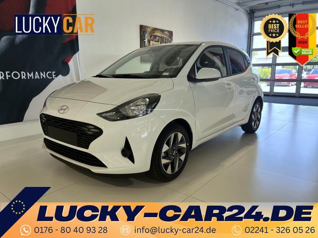 Lagerfahrzeug Hyundai i10 - i Line Plus 1,0 MT 49 kW (67 PS) Klimaanlage, Lenkradheizung, Sitzheizung, Höhenverstellbarer Fahrersitz, Radio, DAB, Android Auto & Apple CarPlay, Tempomat, Spurhalteassistent, Verkehrszeichenerkennung, Privacy Glass, 15 Z Leichtmetallfelgen, uvm.