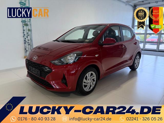 Lagerfahrzeug Hyundai i10 - GO 1.0 MT 46 kW (63 PS) Klimaanlage, Sitzheizung, Lenkradheizung, Navigationssystem, Radio, DAB, Bluetooth, Android Auto, Apple CarPlay, Rückfahrkamera, Einparkhilfe hinten, Fernlichtassistent, Lichtsensor, uvm.