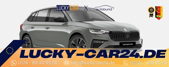 Bestellfahrzeug, konfigurierbar Skoda Scala - Monte Carlo Angebot f. Menschen mit Behinderung ab 50 %! 1.0 TSI 115PS, Panoramadach, 17"Alu, Climatronic, MATRIX-LED, Kessy, Verlängerte Heckscheibe, SunSet, Parksensoren vorn/hinten, Rückfahrkamera, Tempomat, Winter-Paket, Sport-M-Lederlenkrad beheizt, Virtual Co