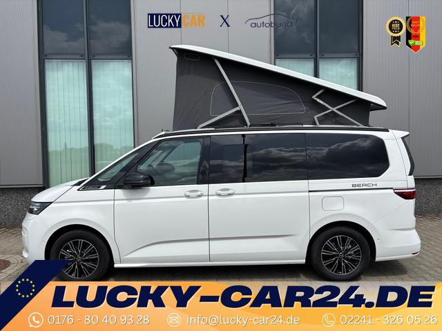 Bestellfahrzeug, konfigurierbar Volkswagen T7 California - Beach Camper 2.0 TDI 150PS DSG (AUTOMATIK), Mini-Küche, Privacy-Glas, Aufstelldach, Klimaanlage, Parksensoren vorne und hinten, Digital Cockpit Pro, Radio Ready2Discover 10"   Wireless App-Connect, SIDE ASSIST, ACC, LED-Scheinwerfer, M-Lederlenkrad, Schiebetüren