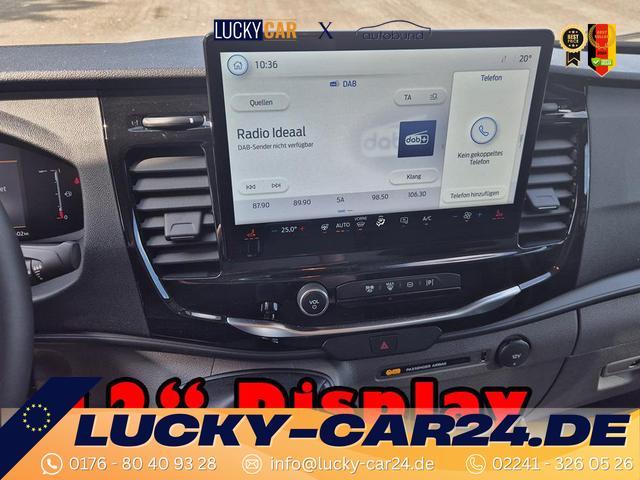 Lagerfahrzeug Ford Transit - L2H2 2.0 EcoBlue 165PS Trend Heckantrieb 3,5t 2-Sitzer AHK Sitzheizung Lenkradheizung Frontscheibe beheizb. Klimaautomatik PDC v h Rückf.Kamera Bluetooth DAB Apple CarPlay Android Auto Tempomat Ganzj.Reifen