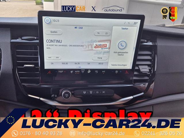 Lagerfahrzeug Ford Transit - L2H2 2.0 EcoBlue 130PS Trend 3,5t 2-Sitzer AHK Sitzheizung Lenkradheizung Frontscheibe beheizb. Klimaautomatik PDC v h Rückf.Kamera Bluetooth DAB Apple CarPlay Android Auto Tempomat Ganzj.Reifen