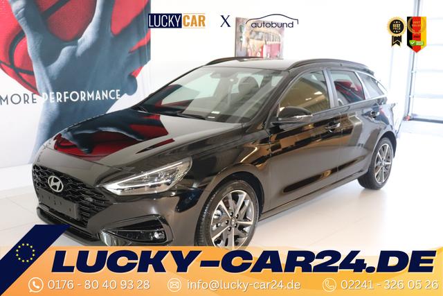 Lagerfahrzeug Hyundai i30 - GO  1.0 TGDi DCT 73 kW (100 PS) Navigationssystem, Radio, DAB, Android Auto, Apple CarPlay, 2-Zonen-Klimaautomatik, Lenkradheizung, Sitzheizung, Induktionsladen des Smartphones, 17" Leichtmetallfelgen, uvm.
