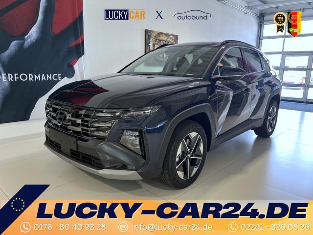 Lagerfahrzeug Hyundai TUCSON - GO  1.6 T-GDI Hybrid 4WD AT 158 kW / 215 PS Panorama Dach, Smart Sense-Paket, 2-Zonen-Klimaautomatik, Android Auto, Apple CarPlay, Voll-LED Scheinwerfer, Keyless Go, Navigationssystem, Virtual Cockpit, 18 Zoll Leichtmetallfelgen, uvm.