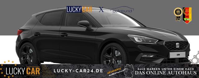 Bestellfahrzeug, konfigurierbar Seat Leon - FR Black Edition 1.5 eTSI 150PS DSG, 5J GARANTIE, 18" Alu schwarz, Winterpaket, Alarm, 3-Zonen-Climatronic, Abgedunkelte Scheiben, Park Assistent, Rückfahrkamera, Parksensoren vorn/hinten, Sportsitze, NAVIGATION 12,9", Adaptiver Tempomat, TOTER-WINKEL, MATRIX-LED-SCHEINW