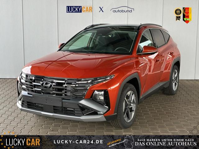 Lagerfahrzeug Hyundai TUCSON - E-Motion 1.6 T-GDI 2WD 48V DCT / Panoramadach ACC Sitz   Lenkradheizung LED Navi PDC V&H Kamera Alu 18"