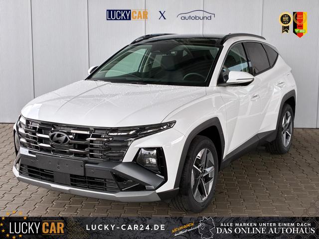 Lagerfahrzeug Hyundai TUCSON - E-Motion 1.6 T-GDI 2WD 48V DCT / Panoramadach ACC Sitz   Lenkradheizung LED Navi PDC V&H Kamera Alu 18"