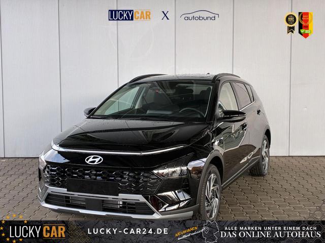 Lagerfahrzeug Hyundai BAYON - Premium Sky 1.0 T-GDI 100 PS 48V 7DCT / Keyless ACC Soundsystem BOSE Sitz   Lenkradheizung LED Navi PDC V&H Kamera Totwinkel Alu 16"