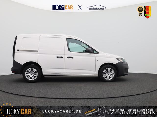 Gebrauchtfahrzeug Volkswagen Caddy Cargo - Comfort 2.0 TDI 122PS 2-Sitzer AHK Navi Rückf.Kamera PDC v h Klima VW-Radio Apple CarPlay Android Auto Hecktüren180º Schiebetür rechts Ganzjahresreifen