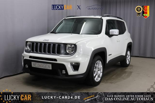 Lagerfahrzeug Jeep Renegade - Limited 1.5 T4 DCT7 e-Hybrid 96kW, Winter-Paket, AppleCarPlay&Android Auto, Radio DAB, Tempomat, Rückfahrkamera, LaneSense, Lichtsensor, Nebelscheinwerfer, 17"-Leichtmetallfelgen, uvm.