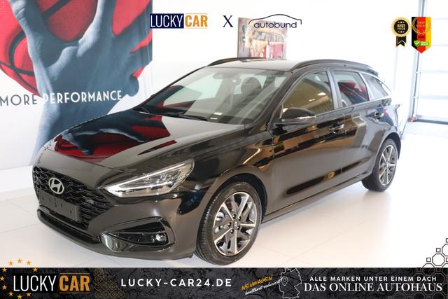 Lagerfahrzeug Hyundai i30 - GO  1.0 TGDi DCT 73 kW (100 PS) Navigationssystem, Radio, DAB, Android Auto, Apple CarPlay, 2-Zonen-Klimaautomatik, Lenkradheizung, Sitzheizung, Induktionsladen des Smartphones, 17" Leichtmetallfelgen, uvm.