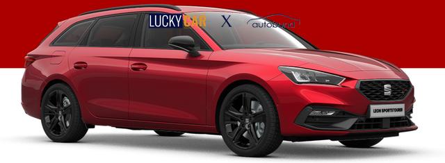 Seat Leon Sportstourer FR Black Edition 1.5 TSI 150PS, 5J Garantie, 18" Alu schwarz Winterpaket, Alarm, 3-Zonen-Climatronic, Abgedunkelte Scheiben, Park Assistent, R&uuml;ckfahrkamera, Parksensoren vorn/hinten, Sportsitze, NAVIGATION 12,9", ACC, TOTER-WINKEL, MATRIX-LED-SCHEINWERFER 