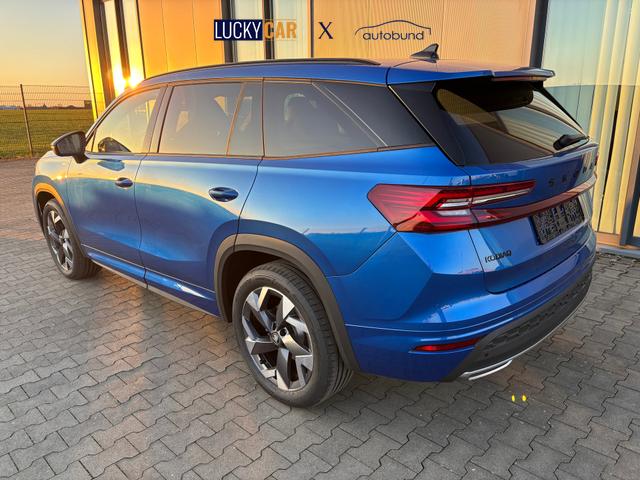 Skoda Kodiaq Sportline Angebot f. Menschen mit Behinderung 100%! 1.5 TSI 150PS DSG, 19" Alu, NAVI 13", MATRIX-LED-Scheinwerfer, KESSY, Alarm, Parksensoren vorn/hinten, Rückfahrkamera, Tempomat, Elektr. Heckklappe + Fahrersitz, Sitzheizung, 3-Zonen-Climatronic 
