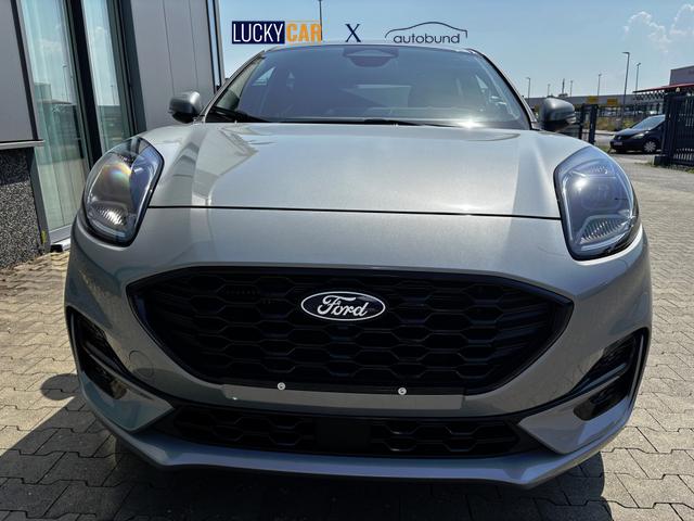 Ford Puma ST-Line 1.0 EcoBoost 125PS AUTOMATIK, SOLAR-SILVER Metallic, 17" Alu, NAVIGATION, Klimaautomatik, Privacy-Glas, Parksensoren hinten, Rückfahrkamera, Tempomat, Sportfahrwerk 