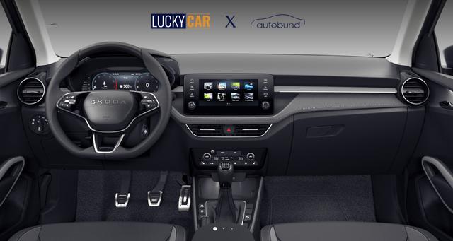 Skoda Fabia Dynamic 1.5 TSI 150PS DSG/AUTOMATIK, 5 JAHRE GARANTIE, 16" ALU schwarz, Sportfahrwerk, SunSet, Parksensoren vo/hi, Kamera, Kessy, Alarm, Toter-Winkel, Virtual Cockpit 10", LED-Scheinwerfer, M-Lederlenkrad beheizt, NSW Sitzheizung, Tempomat, Climatronic, Radio 8"+ 