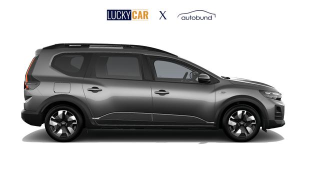 Dacia Jogger Expression TCe 110, 5-SITZPL&Auml;TZE, 3 Jahre Garantie, Klimaanlage, Parksensoren hinten, R&uuml;ckfahrkamera, Abgedunkelte Scheiben Lederlenkrad, Nebelscheinwerfer, Armlehne, Radio Media Display 10 + Smartphone-Spiegelung, Tempomat, Dachreling 