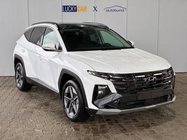 Hyundai TUCSON E-Motion 1.6 T-GDi 2WD HEV / Panoramadach ACC LED Sitz + Lenkradheizung Navi PDC V&H Kamera Alu 18" 