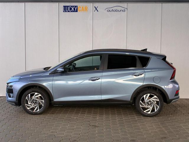 Hyundai BAYON Premium 1.0 T-GDI 100 PS 48V 7DCT / Keyless ACC Soundsystem BOSE Sitz + Lenkradheizung LED Navi PDC V&H Kamera Totwinkel Alu 16" 