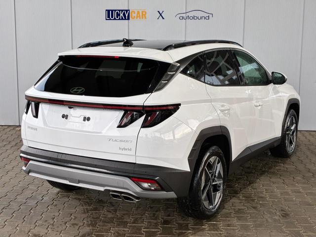 Hyundai TUCSON E-Motion 1.6 T-GDi 2WD HEV / Panoramadach ACC LED Sitz + Lenkradheizung Navi PDC V&H Kamera Alu 18" 