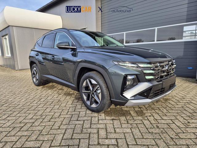 Hyundai TUCSON Trend 1.6 T-GDI 150PS Automatik TZ 2026 Teil-Leder Sitzheizung v+h Lenkradheizung Klimaautomatik Navi Touchscreen DAB+ Apple CarPlay + Android Auto PDC R&uuml;ckf.-Kamera Matrix-LED-Scheinw. 