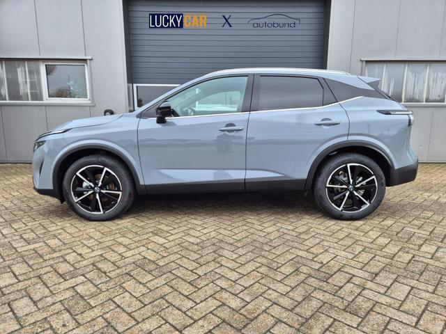 Nissan Qashqai 1.3 DIG-T MHEV 158 PS X-Tronic Tekna Voll-Leder Klimaautomatik PanoGlasdach Sitzheizung Lenkradheizung Navi Head-Up Display elektr. Heckklappe ACC PDC v+h 360&deg;Kamera DAB Bluetooth Touchscreen Apple CarPlay Android Auto 19"LM 