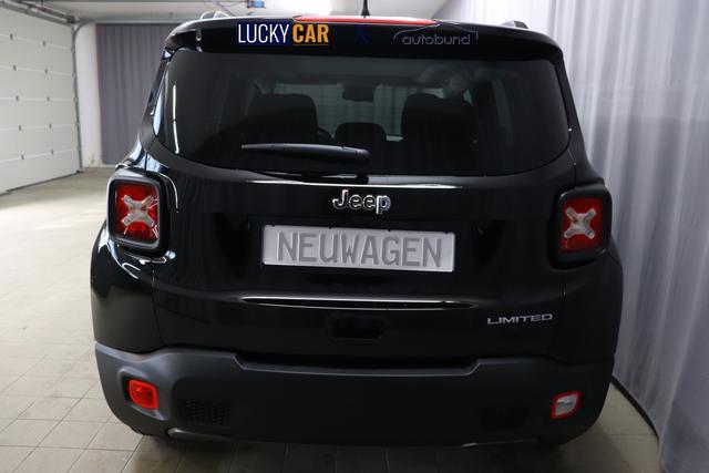 Jeep Renegade 1.0 T3 GSE Limited 999 88 kW601 - Solid Black 020 Stoff schwarz "2T2 Funktions-Paket CommandView® Panorama-Glasschiebedach 2Y7 Business-Paket 7KS Winter-Paket 5CK Solid Black", Beispielbilder, ggf. teilweise mit Sonderausstattung