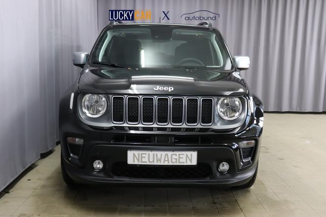 Jeep Renegade 1.0 T3 GSE Limited 999 88 kW601 - Solid Black 020 Stoff schwarz "2T2 Funktions-Paket CommandView® Panorama-Glasschiebedach 2Y7 Business-Paket 7KS Winter-Paket 5CK Solid Black", Beispielbilder, ggf. teilweise mit Sonderausstattung