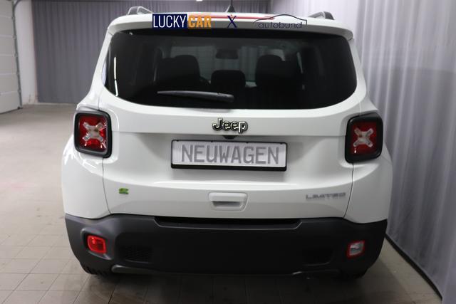 Jeep Renegade 1.5 T4 DCT7 e-Hybrid Limited 1469 96 kW296 Alpine White 020 Stoff Schwarz "7KS Winter-Paket 070 Seitenscheiben hinten und Heckscheibe verdunkelt 5CA Alpine White"