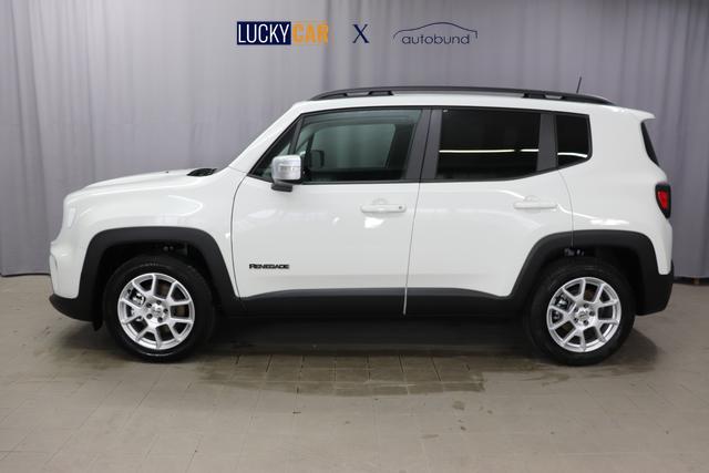 Jeep Renegade 1.5 T4 DCT7 e-Hybrid Limited 1469 96 kW296 Alpine White 020 Stoff Schwarz "7KS Winter-Paket 070 Seitenscheiben hinten und Heckscheibe verdunkelt 5CA Alpine White"