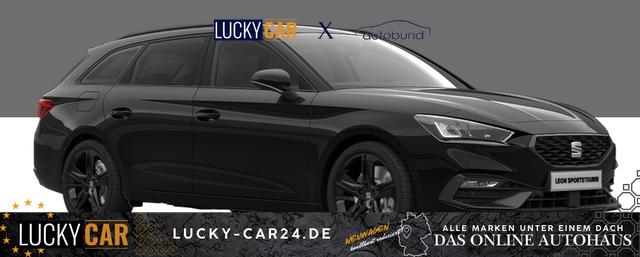 Bestellfahrzeug, konfigurierbar Seat Leon Sportstourer - "FR Black Edition" LIEFERUNG KOSTENLOS! 1.5 TSI 150PS, 5J Garantie, 18" Alu schwarz Winterpaket, Alarm, 3-Zonen-Climatronic, Abgedunkelte Scheiben, Park Assistent, R&uuml;ckfahrkamera, Parksensoren vorn/hinten, Sportsitze, NAVIGATION 12,9", ACC, TOTER-WINKEL, MATRIX-LED-SCHEINWERFER