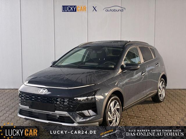 Lagerfahrzeug Hyundai BAYON - Premium Sky 1.0 T-GDI 100 PS 48V 7DCT / Keyless ACC Soundsystem BOSE Sitz   Lenkradheizung LED Navi PDC V&H Kamera Totwinkel Alu 16"