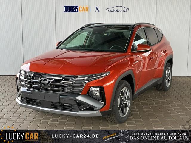 Lagerfahrzeug Hyundai TUCSON - E-Motion 1.6 T-GDI 2WD 48V DCT / Panoramadach ACC Sitz   Lenkradheizung LED Navi PDC V&H Kamera Alu 18"