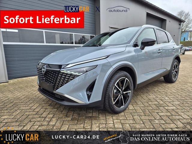 Lagerfahrzeug Nissan Qashqai - 1.3 DIG-T MHEV 158 PS X-Tronic Tekna Voll-Leder Klimaautomatik PanoGlasdach Sitzheizung Lenkradheizung Navi Head-Up Display elektr. Heckklappe ACC PDC v h 360&deg;Kamera DAB Bluetooth Touchscreen Apple CarPlay Android Auto 19"LM
