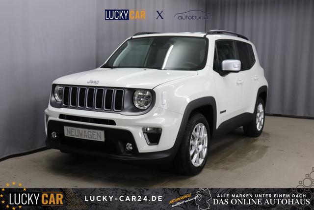 Lagerfahrzeug Jeep Renegade - Limited 1.5 T4 DCT7 e-Hybrid 96kW, Winter-Paket, AppleCarPlay&Android Auto, Radio DAB, Tempomat, R&uuml;ckfahrkamera, LaneSense, Lichtsensor, Nebelscheinwerfer, 17"-Leichtmetallfelgen, uvm.