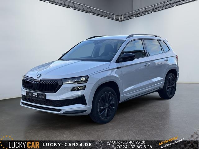Lagerfahrzeug Skoda Karoq - Sportline 1,5 TSI DSG 2ZKlima AHK 4x Sitzheizung beheizte Frontscheibe Canton Totewinkel 5J Garantie